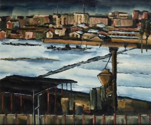 ALBA ALBANO - Paesaggio urbano con fiume