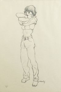 LORENZO ALESSANDRI Torino 1927 - 2000 Giaveno (TO) - Pettirosso 8.9.81 -1/6-