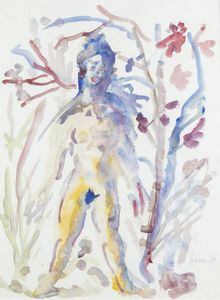 ALBINO GALVANO Torino 1907 - 1990 - Nudo 1989