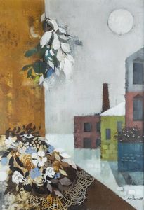 MARIO PASCUTTI Torino 1924 - 2015 - Fiori d'inverno 1968