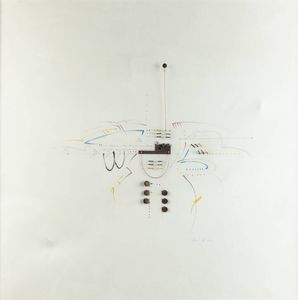 MARIO DE LEO Ruvo di Puglia (BA) 1944 - Lettera cosmica 1990