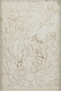 JOHAN ROSS Svezia 1695 1773 - Soggetto religioso