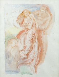 CESARE FERRO Torino 1880 - 1934 - Bozzetto per la primavera