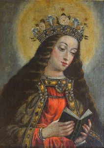 PITTORE ANONIMO DEL XVII SECOLO - Vergine incoronata