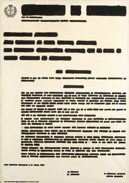 Emilio Isgrò : Numero due  - Asta Arte Moderna e Contemporanea e Fotografia - Associazione Nazionale - Case d'Asta italiane