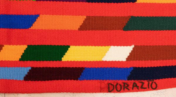 PIERO DORAZIO : Senza titolo (Andante rosso)  - Asta Arte Moderna e Contemporanea e Fotografia - Associazione Nazionale - Case d'Asta italiane