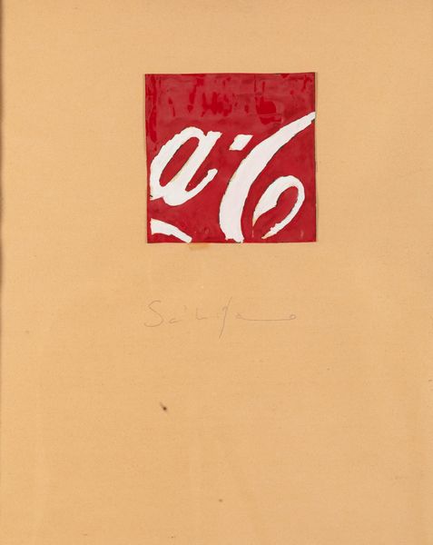 MARIO SCHIFANO : Senza titolo (Coca-cola)  - Asta Arte Moderna e Contemporanea e Fotografia - Associazione Nazionale - Case d'Asta italiane