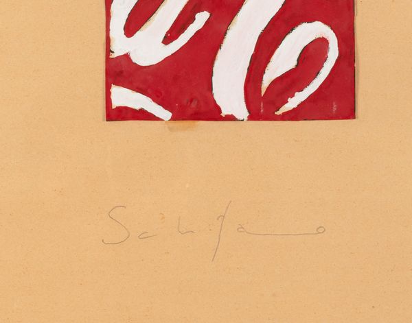 MARIO SCHIFANO : Senza titolo (Coca-cola)  - Asta Arte Moderna e Contemporanea e Fotografia - Associazione Nazionale - Case d'Asta italiane