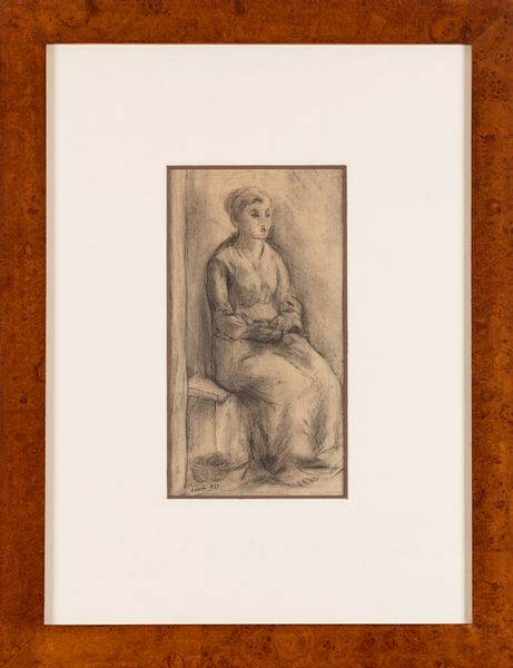 Carlo Carrà : Donna seduta  - Asta Arte Moderna e Contemporanea e Fotografia - Associazione Nazionale - Case d'Asta italiane