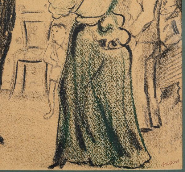 ALIGI SASSU : Senza titolo (scena dinterno)  - Asta Arte Moderna e Contemporanea e Fotografia - Associazione Nazionale - Case d'Asta italiane