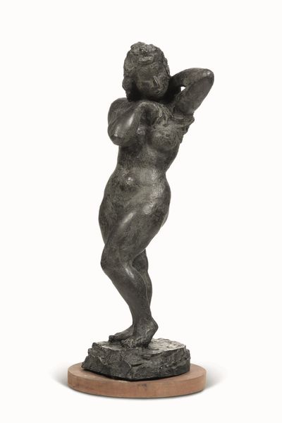 CARLO CONTE : Donna che si leva la camicia/ Bagnante  - Asta Arte Moderna e Contemporanea e Fotografia - Associazione Nazionale - Case d'Asta italiane