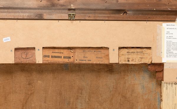 Mario Sironi : All'osteria - Fiaccheraio  - Asta Arte Moderna e Contemporanea e Fotografia - Associazione Nazionale - Case d'Asta italiane