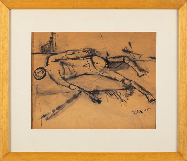 Giovanni Testori : Senza titolo  - Asta Arte Moderna e Contemporanea e Fotografia - Associazione Nazionale - Case d'Asta italiane
