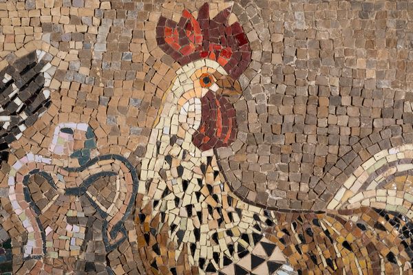 Gino Severini : Natura morta con galli e pesci  - Asta Arte Moderna e Contemporanea e Fotografia - Associazione Nazionale - Case d'Asta italiane