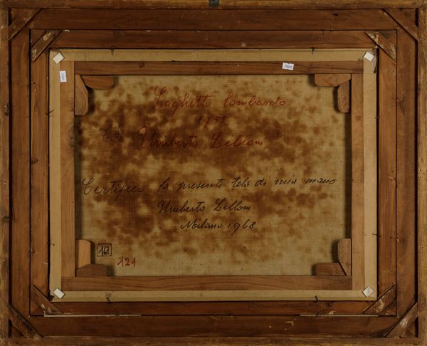 Umberto Lilloni : Laghetto lombardo  - Asta Arte Moderna e Contemporanea e Fotografia - Associazione Nazionale - Case d'Asta italiane