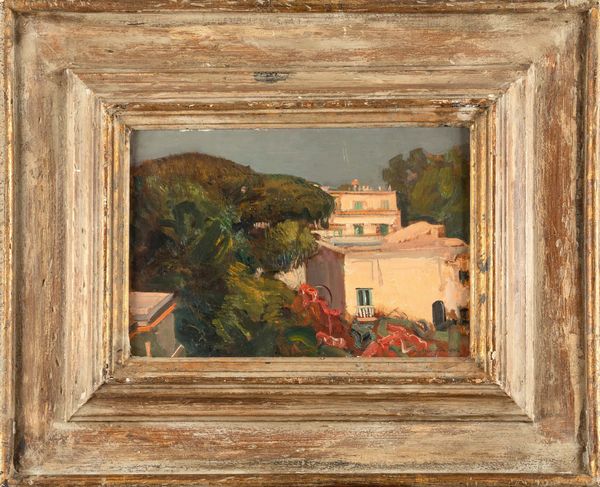 Pietro Annigoni : Senza titolo (Paesaggio)  - Asta Arte Moderna e Contemporanea e Fotografia - Associazione Nazionale - Case d'Asta italiane