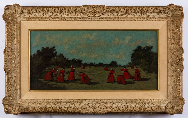 Nino Caffè : Partita al golf  - Asta Arte Moderna e Contemporanea e Fotografia - Associazione Nazionale - Case d'Asta italiane