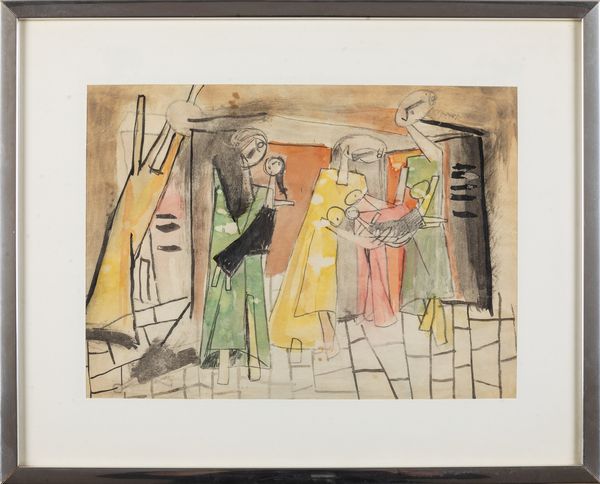 Giovanni Testori : Senza titolo  - Asta Arte Moderna e Contemporanea e Fotografia - Associazione Nazionale - Case d'Asta italiane