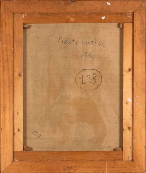 Giuseppe Ajmone : Pianta esotica  - Asta Arte Moderna e Contemporanea e Fotografia - Associazione Nazionale - Case d'Asta italiane