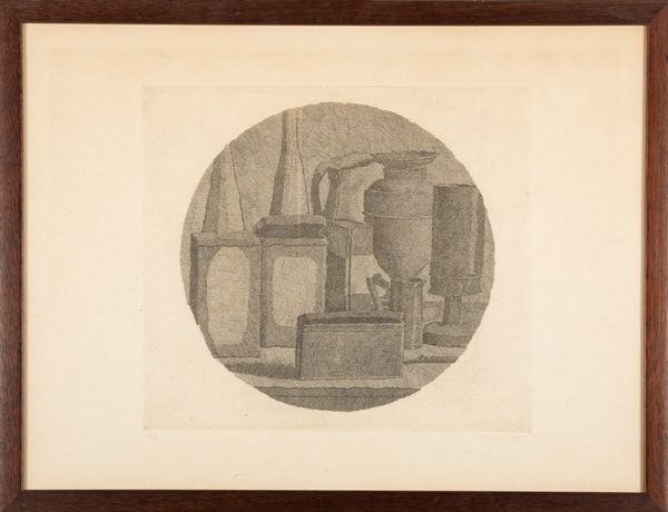 Giorgio Morandi : Natura morta in un tondo  - Asta Arte Moderna e Contemporanea e Fotografia - Associazione Nazionale - Case d'Asta italiane