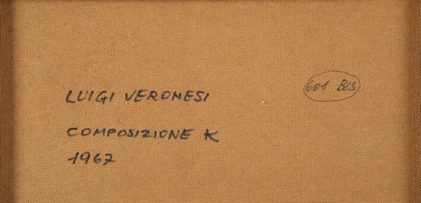 LUIGI VERONESI : Composizione K  - Asta Arte Moderna e Contemporanea e Fotografia - Associazione Nazionale - Case d'Asta italiane