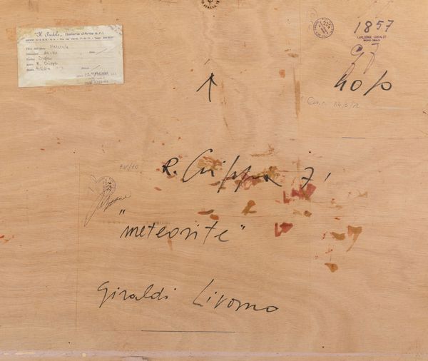 ROBERTO CRIPPA : Meteorite  - Asta Arte Moderna e Contemporanea e Fotografia - Associazione Nazionale - Case d'Asta italiane