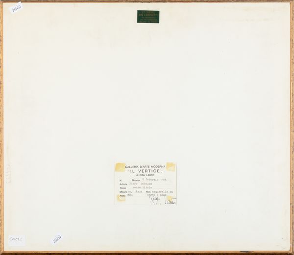 PIERO DORAZIO : Senza titolo  - Asta Arte Moderna e Contemporanea e Fotografia - Associazione Nazionale - Case d'Asta italiane