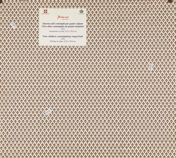 Pablo Picasso : Taureau ail contempl par quatre enfants (da La Suite Vollard)  - Asta Arte Moderna e Contemporanea e Fotografia - Associazione Nazionale - Case d'Asta italiane