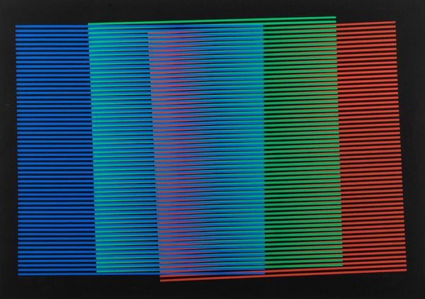 Carlos Cruz Diez : Senza titolo  - Asta Arte Moderna e Contemporanea e Fotografia - Associazione Nazionale - Case d'Asta italiane