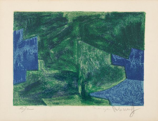 SERGE POLIAKOFF : Composition bleu et verte  - Asta Arte Moderna e Contemporanea e Fotografia - Associazione Nazionale - Case d'Asta italiane