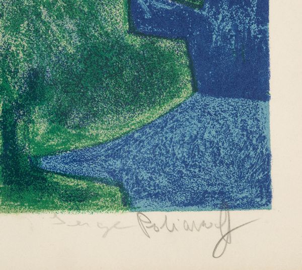 SERGE POLIAKOFF : Composition bleu et verte  - Asta Arte Moderna e Contemporanea e Fotografia - Associazione Nazionale - Case d'Asta italiane