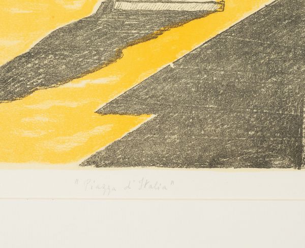 Giorgio de Chirico : Piazza dItalia con efebo  - Asta Arte Moderna e Contemporanea e Fotografia - Associazione Nazionale - Case d'Asta italiane