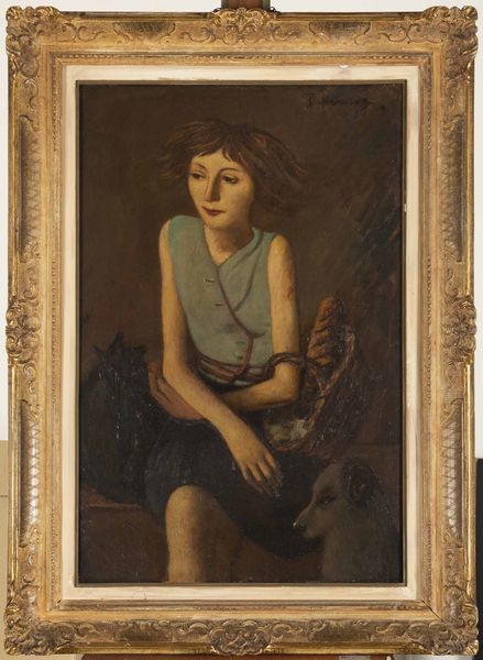 Piero Marussig : Igea (Portatrice di pane, Bambina)  - Asta Arte Moderna e Contemporanea e Fotografia - Associazione Nazionale - Case d'Asta italiane