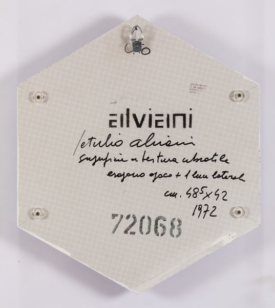 GETULIO ALVIANI : Superficie a testura vibratile  - Asta Arte Moderna e Contemporanea e Fotografia - Associazione Nazionale - Case d'Asta italiane