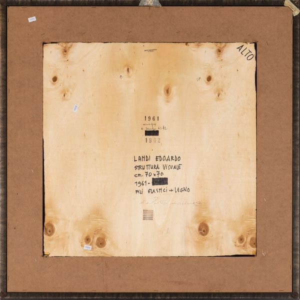EDOARDO LANDI : Struttura visuale  - Asta Arte Moderna e Contemporanea e Fotografia - Associazione Nazionale - Case d'Asta italiane