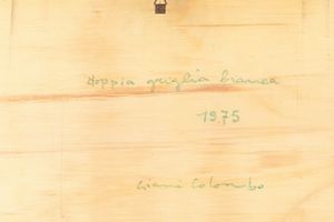 Gianni Colombo : Doppia linea bianca  - Asta Arte Moderna e Contemporanea e Fotografia - Associazione Nazionale - Case d'Asta italiane