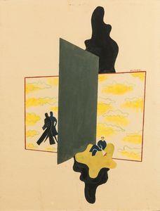 BRUNO MUNARI - Tavola per cantastorie di Campari, 1932