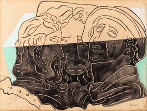 Alberto Savinio - Senza titolo (Les philosophes)