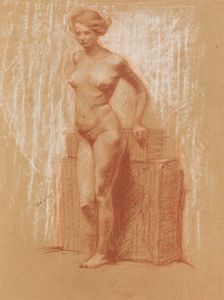 Antonio Maraini : Studio di nudo femminile  - Asta Arte Moderna e Contemporanea e Fotografia - Associazione Nazionale - Case d'Asta italiane