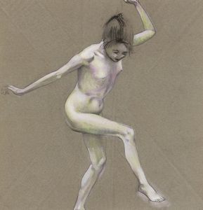 Antonio Maraini : Studio di nudo femminile danzante  - Asta Arte Moderna e Contemporanea e Fotografia - Associazione Nazionale - Case d'Asta italiane