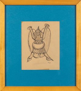 FORTUNATO DEPERO : Ballerino di caucci  - Asta Arte Moderna e Contemporanea e Fotografia - Associazione Nazionale - Case d'Asta italiane