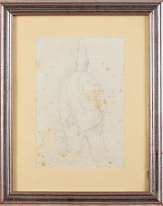 Antonio Donghi : Pulcinella/Studio per Carnevale  - Asta Arte Moderna e Contemporanea e Fotografia - Associazione Nazionale - Case d'Asta italiane