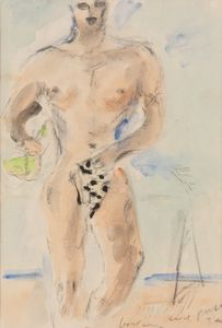 Filippo de Pisis - Ragazzo con la pelle di leopardo