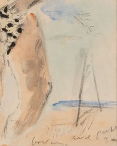 Filippo de Pisis : Ragazzo con la pelle di leopardo  - Asta Arte Moderna e Contemporanea e Fotografia - Associazione Nazionale - Case d'Asta italiane