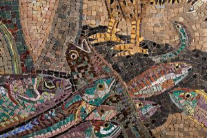 Gino Severini : Natura morta con galli e pesci  - Asta Arte Moderna e Contemporanea e Fotografia - Associazione Nazionale - Case d'Asta italiane