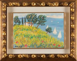 MICHELE CASCELLA : Ginestre sul mare  - Asta Arte Moderna e Contemporanea e Fotografia - Associazione Nazionale - Case d'Asta italiane