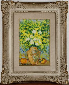 MICHELE CASCELLA : Vaso di fiori  - Asta Arte Moderna e Contemporanea e Fotografia - Associazione Nazionale - Case d'Asta italiane