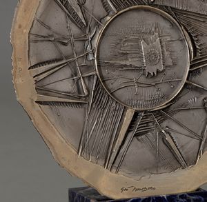 Giò Pomodoro : Piastra disco  - Asta Arte Moderna e Contemporanea e Fotografia - Associazione Nazionale - Case d'Asta italiane
