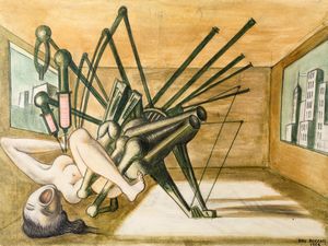 Dino Buzzati : Un invadente parlamentare  - Asta Arte Moderna e Contemporanea e Fotografia - Associazione Nazionale - Case d'Asta italiane