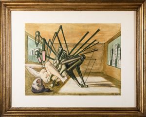 Dino Buzzati : Un invadente parlamentare  - Asta Arte Moderna e Contemporanea e Fotografia - Associazione Nazionale - Case d'Asta italiane